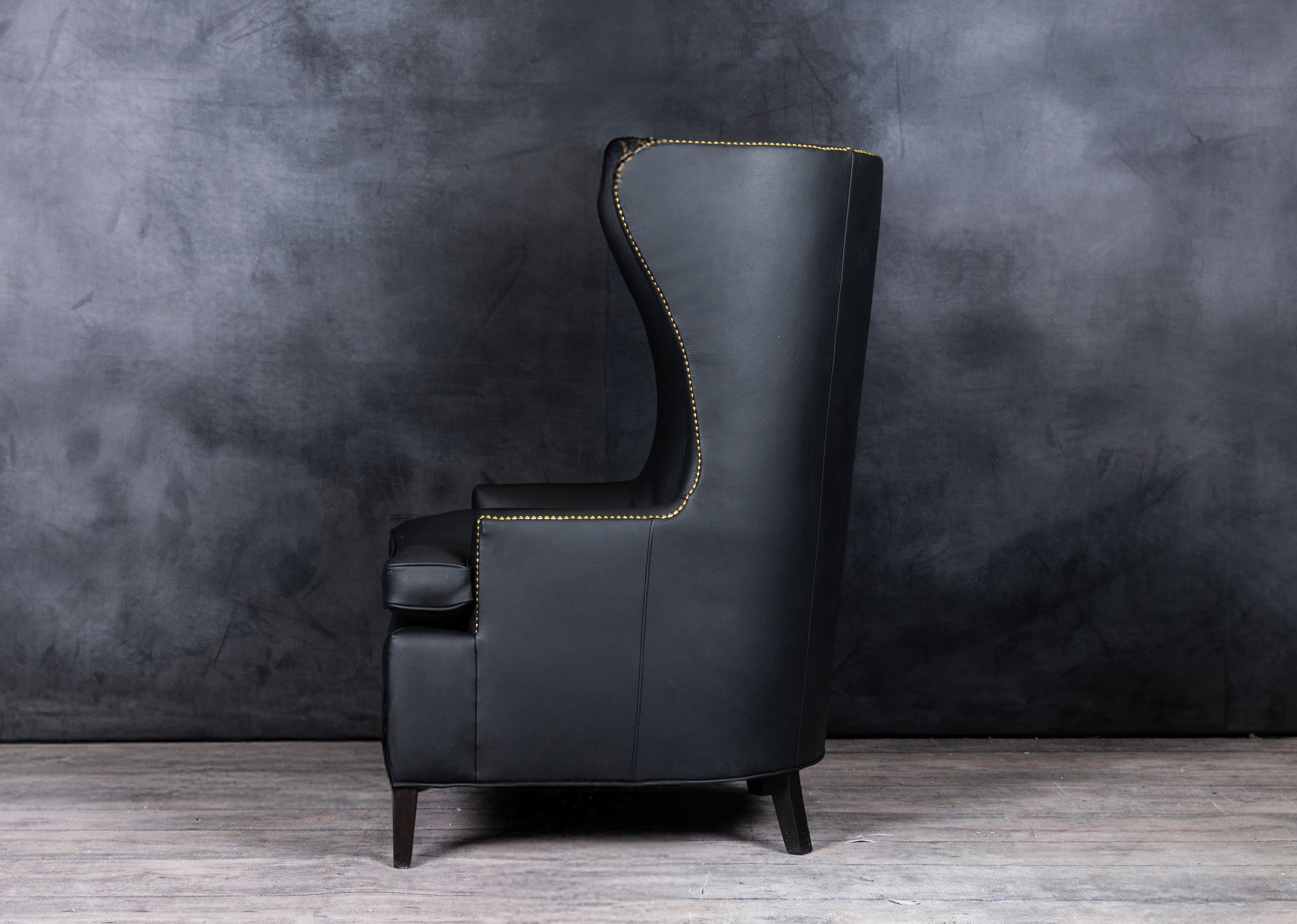 Premium SIR GALAHAD Genuine Leather Chair - Modern Office Executive Chair with High Back & Lumbar Support - Perfect for Home Office, Study Room, or Conference Room Decor