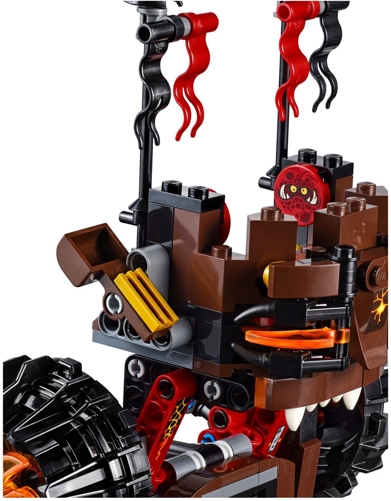 LEGO Nexo Knights 70321 The Cursed Magma Mech Building Set for Kids - Battle The Evil General Magmar with This Epic Castle Toy for Creative Play & Adventure Scenes