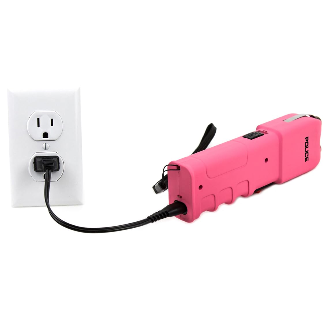 POLICE Stun Gun 928 - High Voltage Rechargeable Self Defense Weapon with LED Flashlight | Compact & Heavy Duty Personal Security for Women (Pink) | Perfect for Night Jogging, Parking Lot Safety & Home Protection