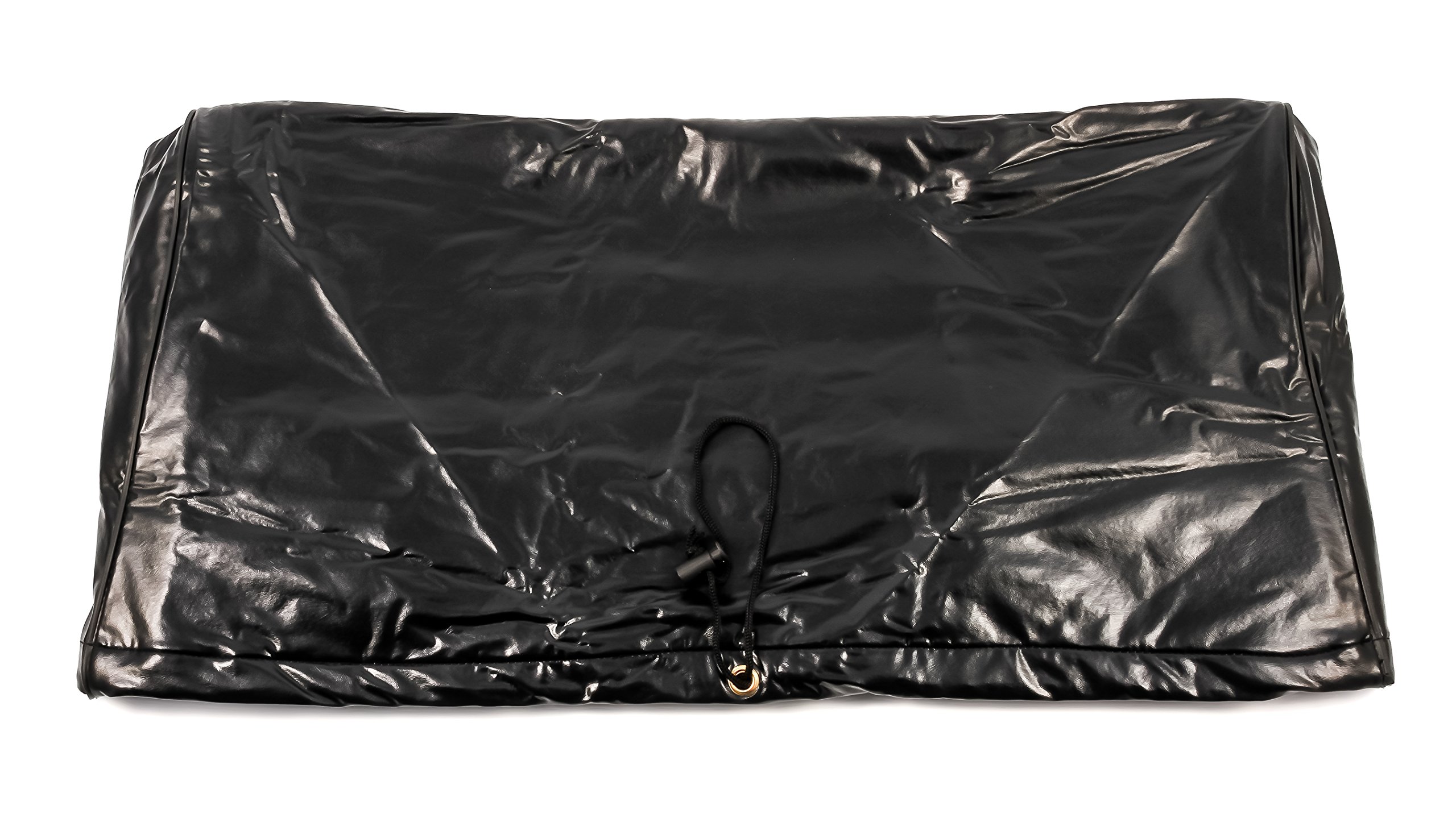 Camco 45262 Heavy-Duty Black Vinyl Air Conditioner Cover for Outdoor AC Units - Weatherproof Protection for Winter Storage & Summer Use