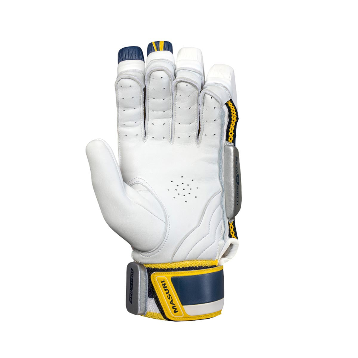 Masuri E Line Cricket Batting Gloves - Premium Leather Protection for Batsmen | Ideal for Practice & Match Play