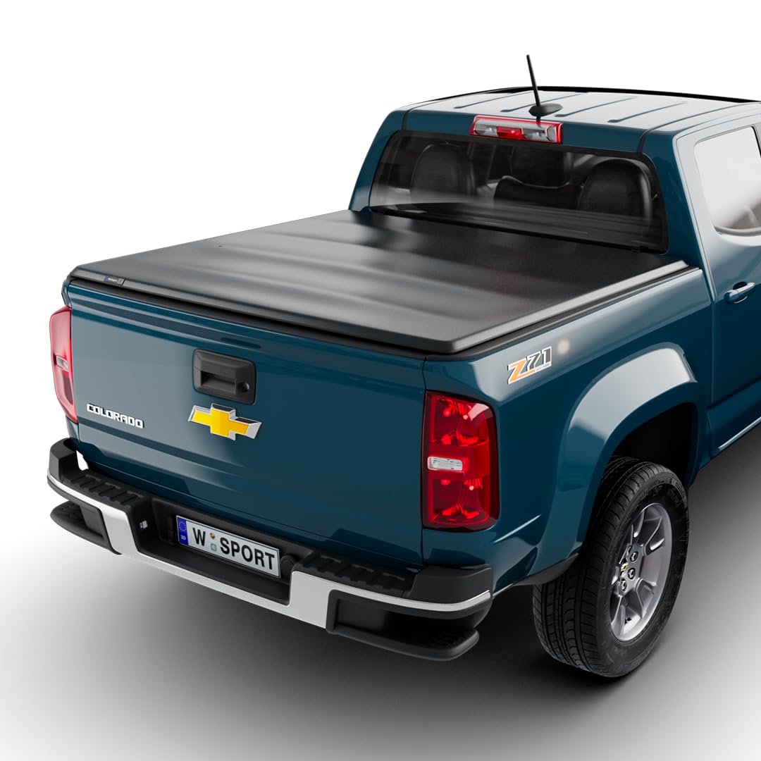 SC3 Soft Folding Truck Bed Tonneau Cover for 2004-2012 Chevrolet/GMC Colorado/Canyon 5'0