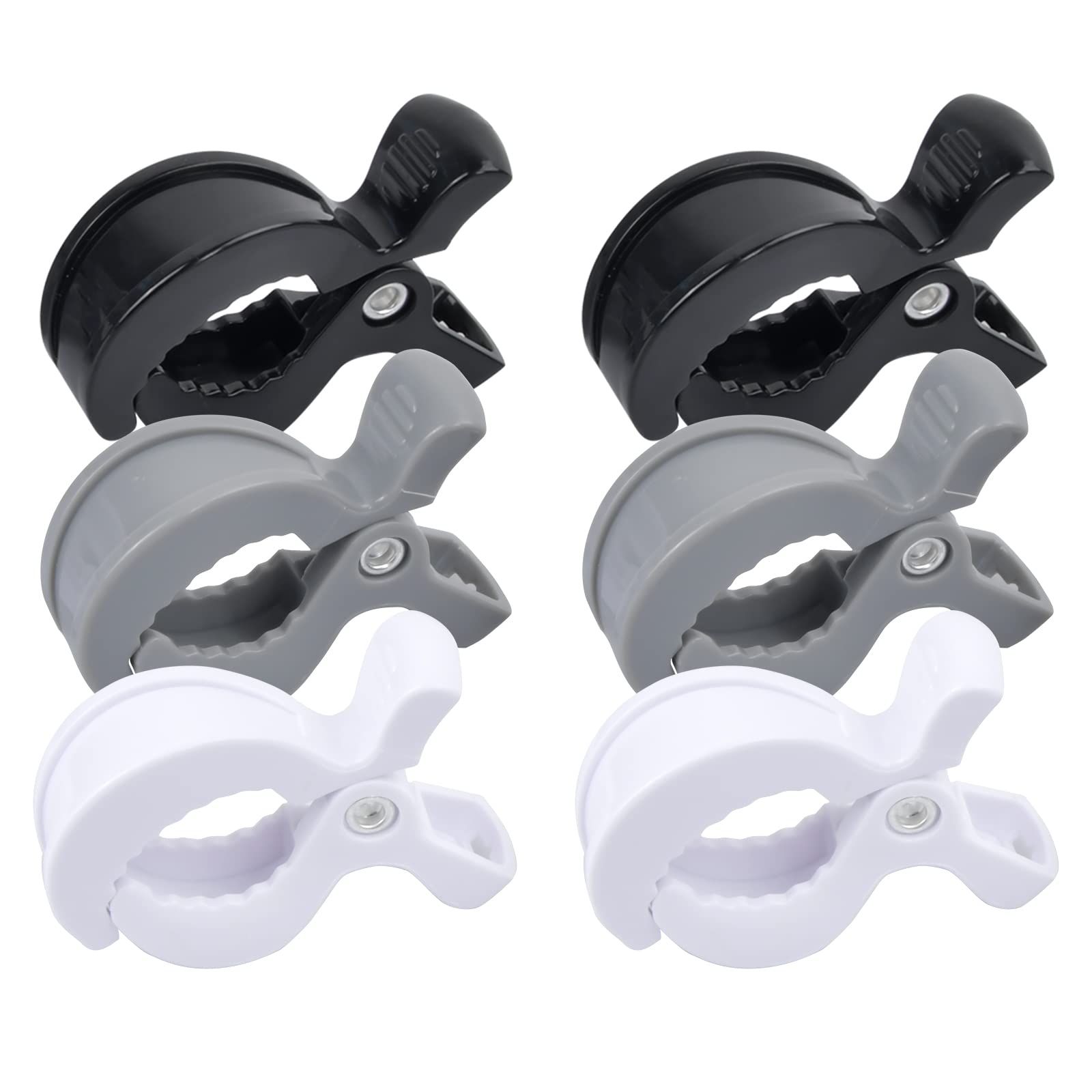 Nivofu 6 Pcs Stroller Clips - Heavy Duty Pram Toy Holder, Blanket Clips & Canopy Hooks for Baby Strollers | Secure Muslin Blankets, Sun Shades & Toys | Perfect for Outdoor Walks, Park Visits & Traveling with Infants