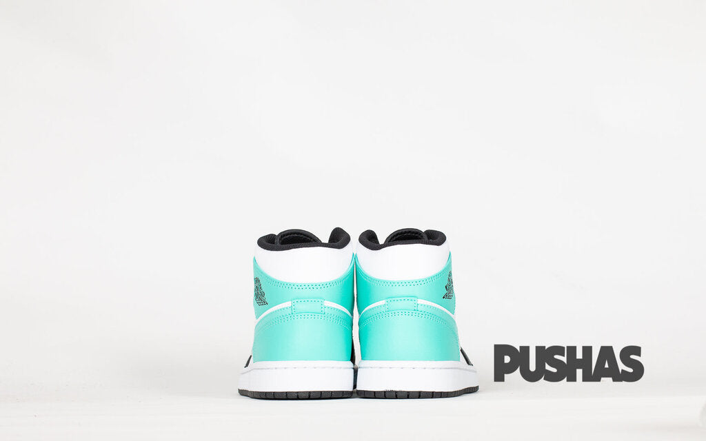 Air Jordan 1 Mid 'Igloo' White Blue Sneakers - Men's Basketball Shoes for Casual Wear & Street Style Fashion