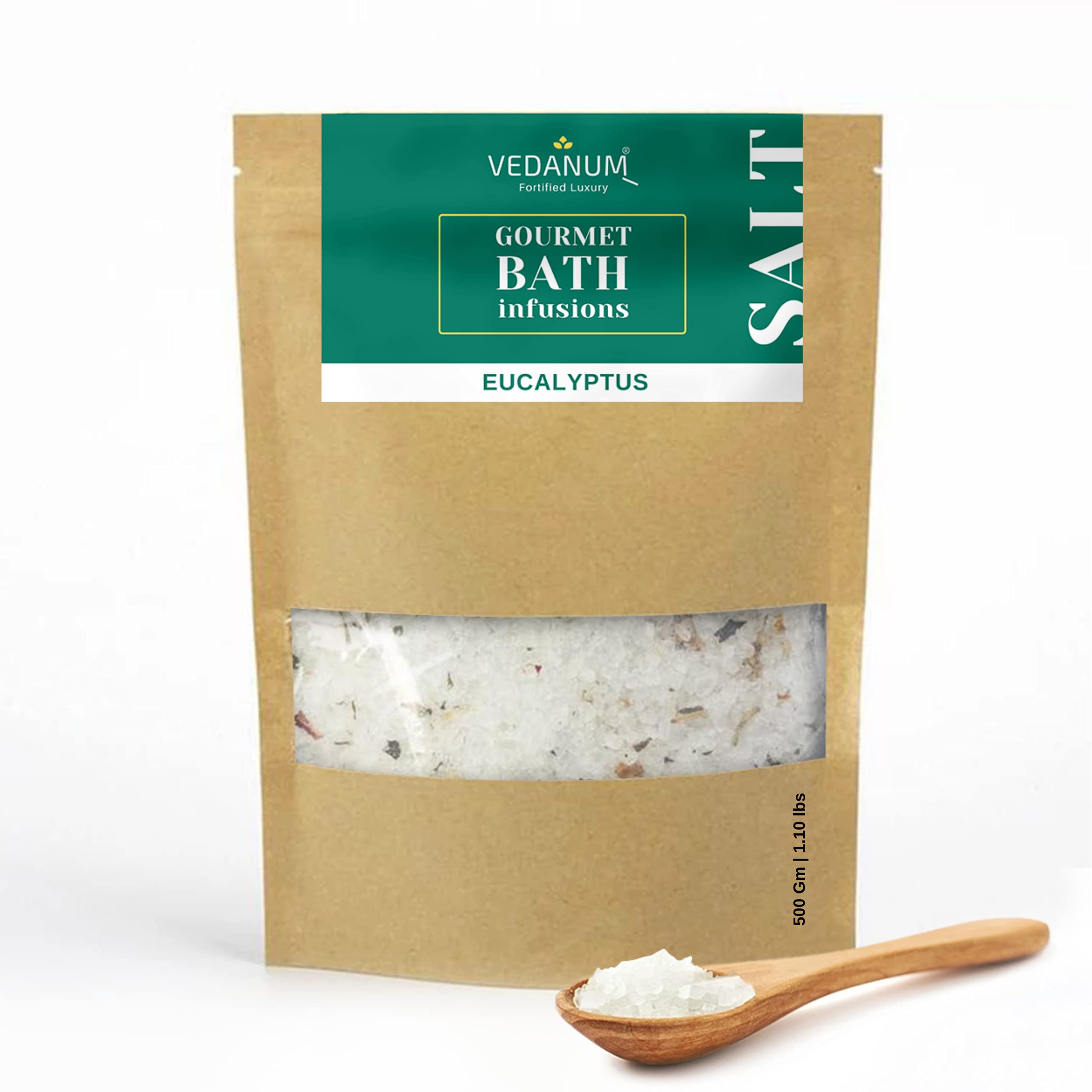 Vedanum Gourmet Aromatherapy Bath Salt with Pure Epsom Salt & Himalayan Pink Salt | Chamomile Infused for Muscle Relief, Acne Treatment & Relaxation | Perfect for Spa, Foot Soak & Stress Relief at Home