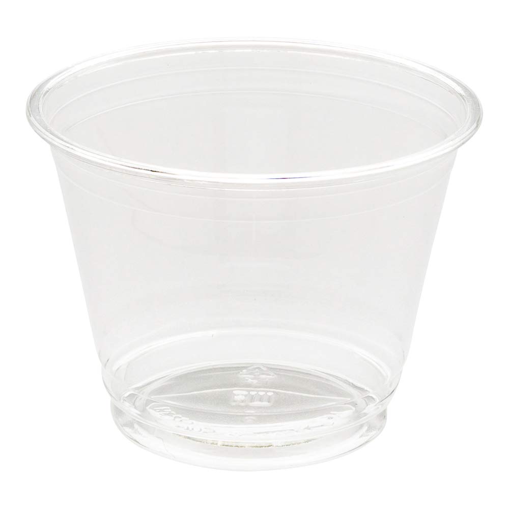 Restaurantware Visage 9 oz Clear PET Plastic Cold Drink Cups - 1000 Pack Disposable Heavy-Duty Party Cups (Lids Sold Separately) for Birthday Parties, Weddings, Catering & Outdoor Events