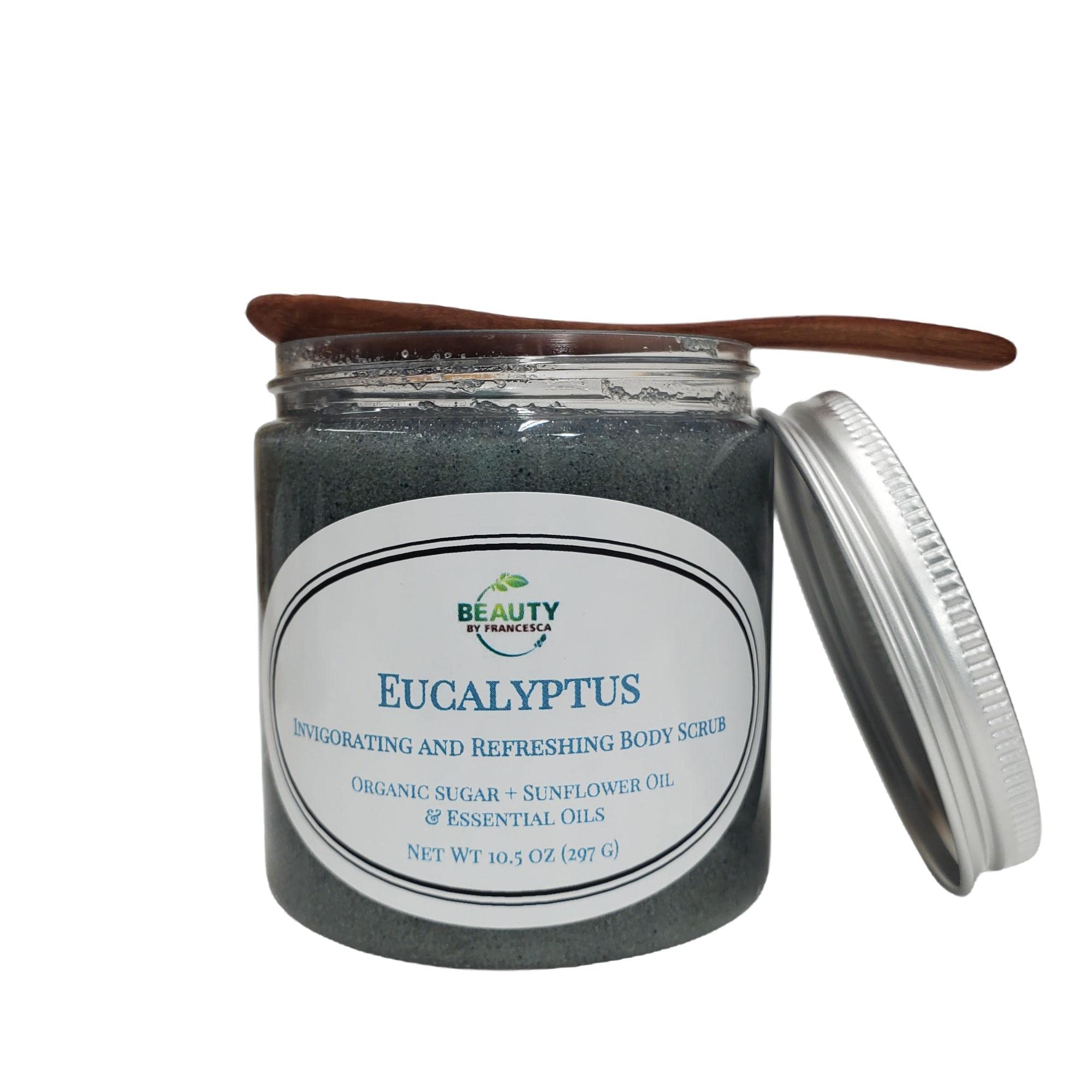 Natural Eucalyptus Body Scrub for Exfoliation & Moisturizing - Spa Quality Skincare for Dry Skin & Relaxation - Perfect for Shower, Bath & Self Care Routine