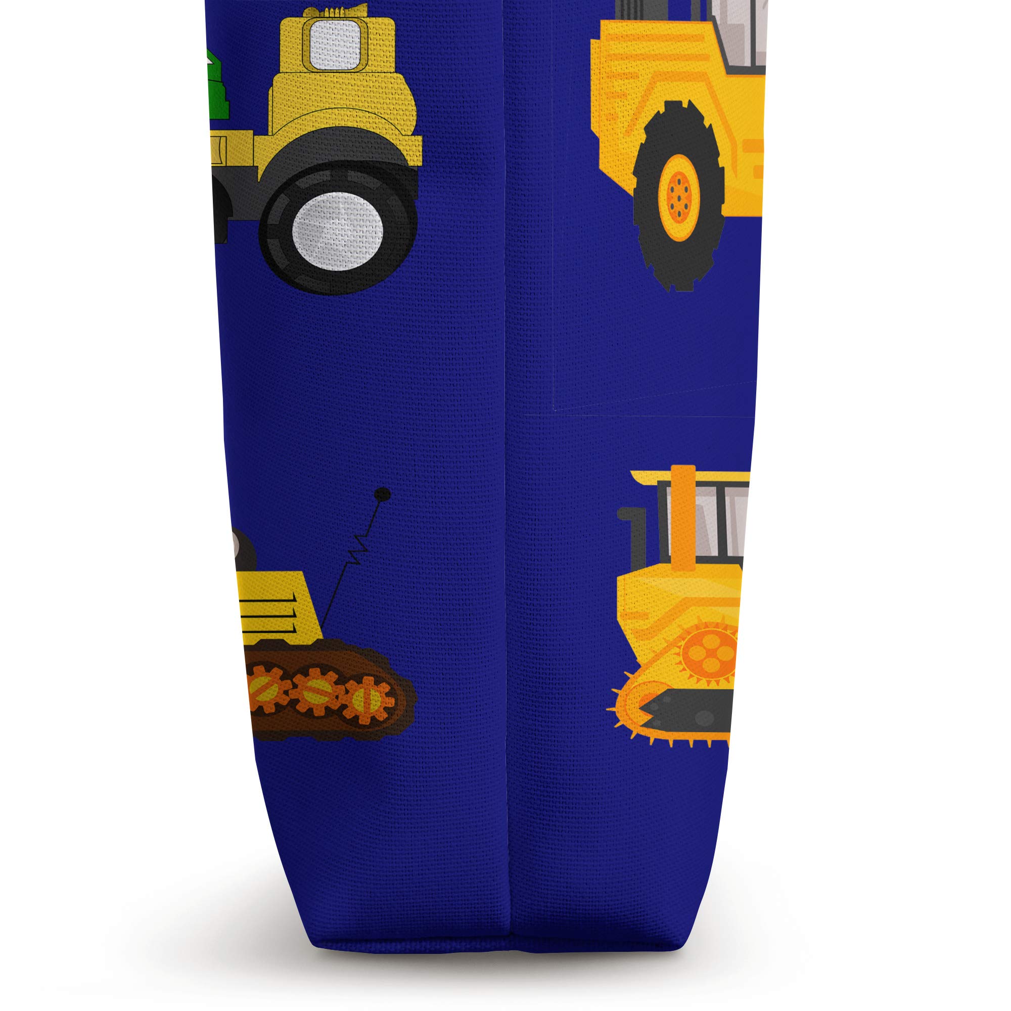 Durable Construction Trucks Tote Bag - Heavy Duty Reusable Shopping Bag for Work & Play - Perfect for Construction Workers, Kids, and Toy Lovers