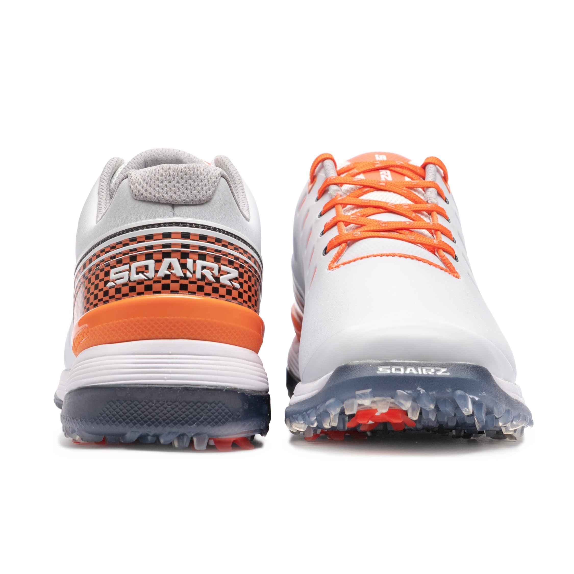 SQAIRZ Bold Men's Athletic Golf Shoes - Waterproof Spiked Golf Shoes for Balance & Performance - Replaceable Cleats - Best Golf Footwear for Men (Ideal for Wet Conditions & Tournament Play)