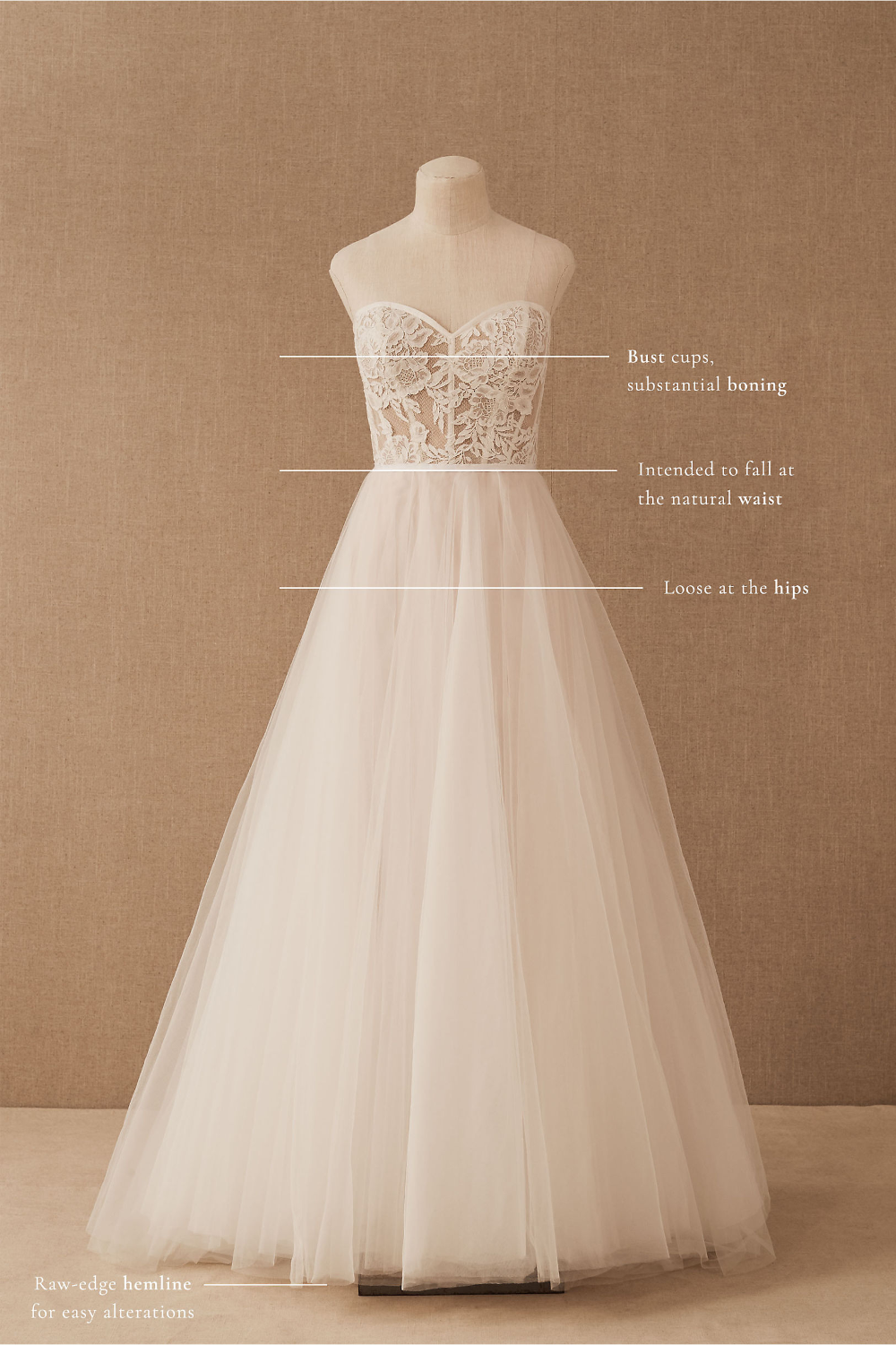 BHLDN Wtoo Clarinda Wedding Gown - Elegant Lace Bridal Dress for Beach, Garden & Formal Ceremonies