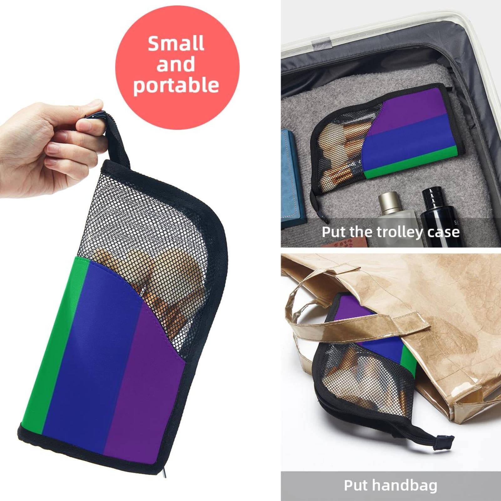 Rainbow Pride Makeup Brush Organizer Bag with 12 Slots - Portable Cosmetic Brush Holder Case for Travel & Home Storage - Perfect for LGBT Pride Events, Makeup Artists & Beauty Enthusiasts
