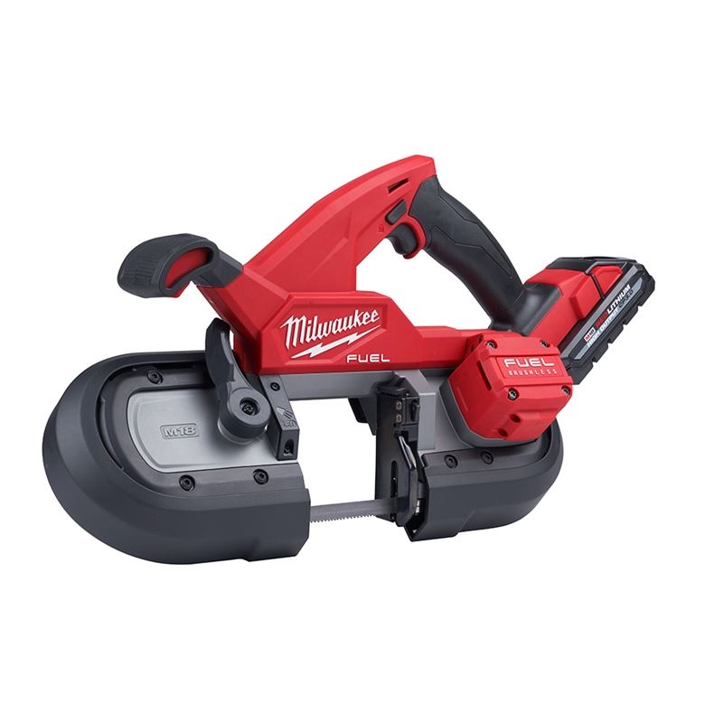 M18 FUEL 18V Brushless Cordless Compact Band Saw Kit with Dual Trigger - 2829S-22 - Ideal for Metal Cutting, Plumbing, and Electrical Work