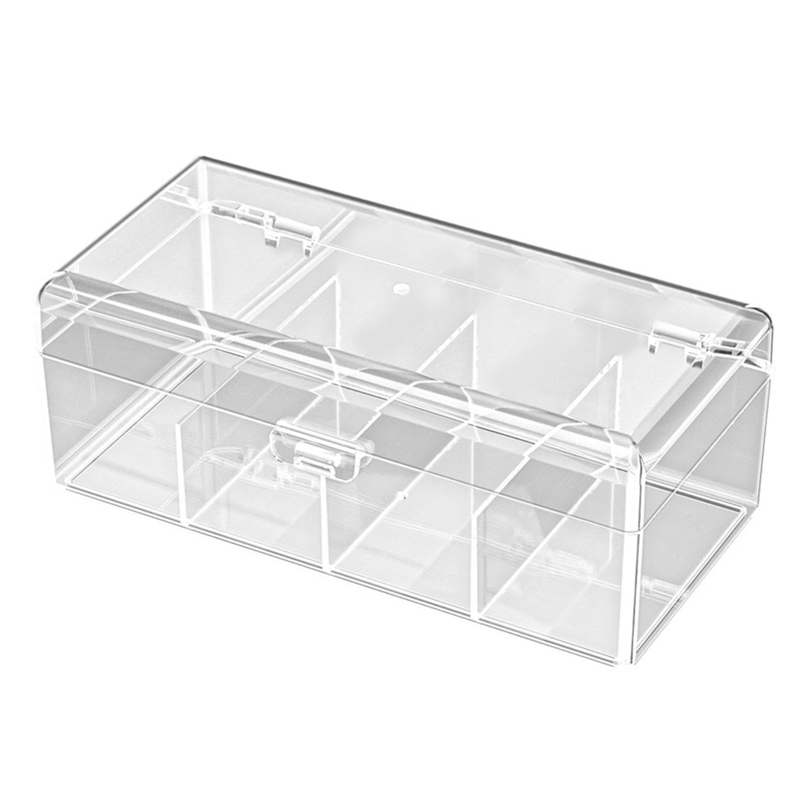 Clear Plastic Card Storage Box - Playing Card Organizer Case, Trading Card Container & Multi Deck Holder - Bank Card Storage Solution - Transparent Collectible Card Organizer for Home, Office & Travel Use