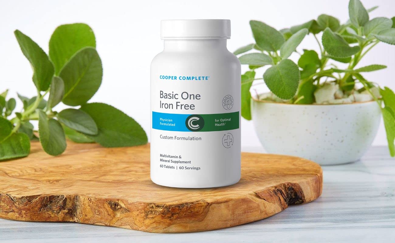 Cooper Complete Basic One Iron-Free Multivitamin - Daily Multivitamin & Mineral Supplement with 60 Tablets per Bottle (Pack of 3) - Supports Immune Health, Energy & Overall Wellness for Active Adults