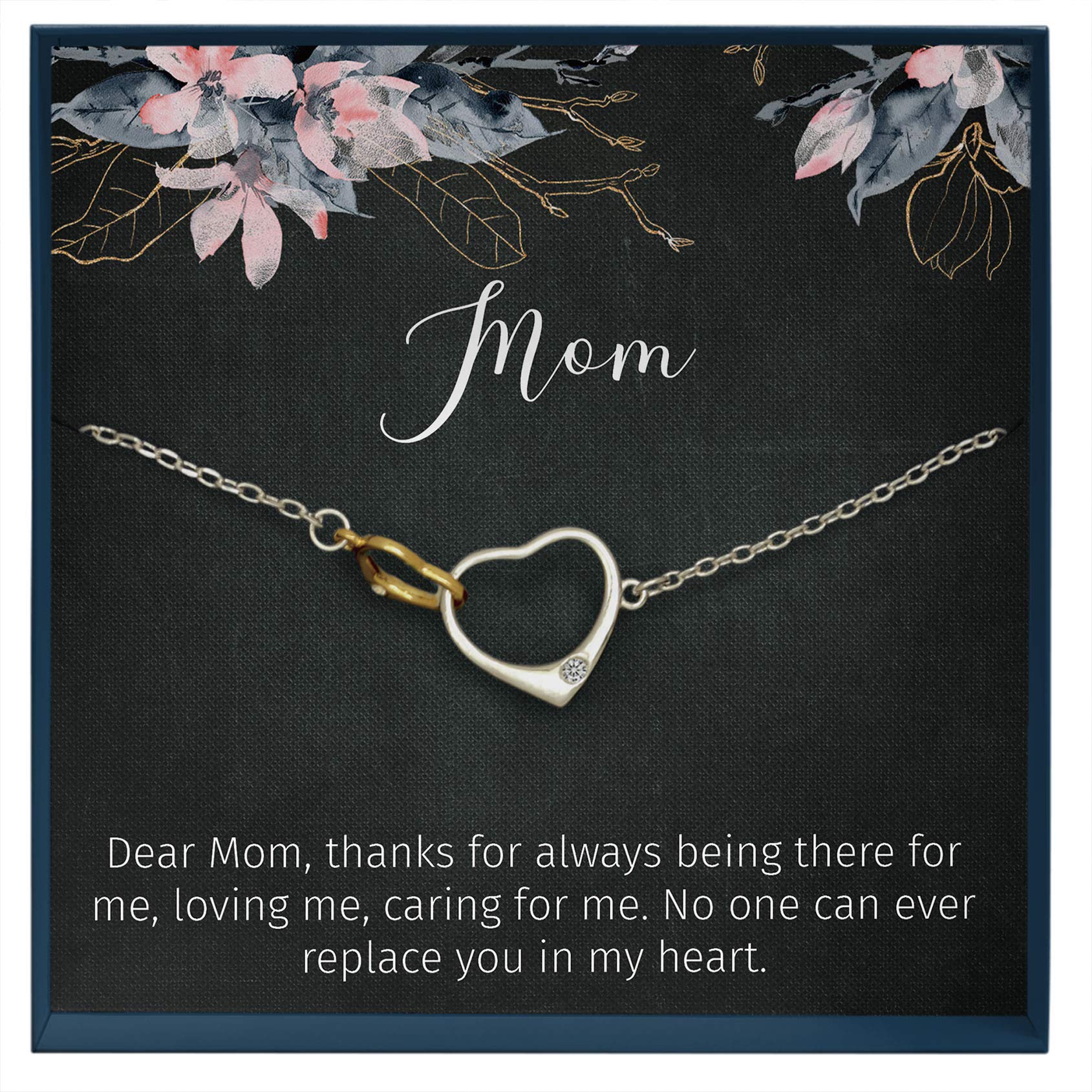 Dear Mom Quote Gift - Heartwarming Birthday Present from Daughter - Sentimental Keepsake with Unconditional Love Quote - Perfect for Mother's Day, Christmas & Special Occasions