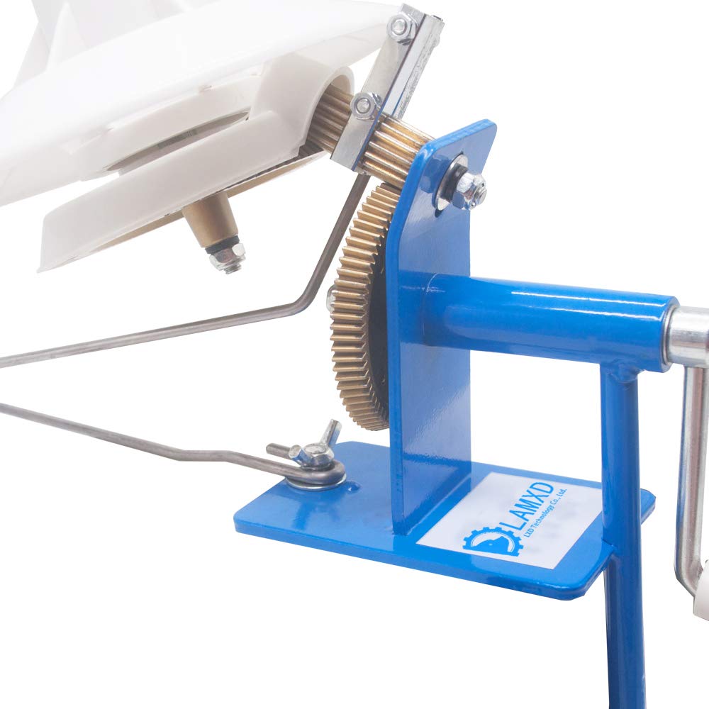 LAMXD Large Jumbo Metal Yarn Ball Winder Hand Operated - 10-Ounce Capacity with Umbrella Swift for Knitting & Crocheting - Perfect for Winding Yarn, Wool, String & Fiber - Ideal for Crafters & DIY Enthusiasts