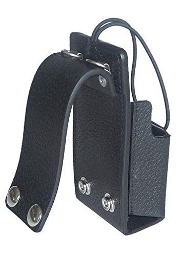 Durable Leather Carry Case for Motorola Waris HT1250 Two-Way Radio - Fixed Belt Loop & Full Display Protection | Perfect for Security, Construction & Outdoor Work