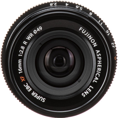 FUJIFILM XF 16mm f/2.8 R WR Lens - Black | Compact Wide-Angle Prime Lens for Fujifilm X-Mount Cameras | Perfect for Travel, Landscape & Street Photography