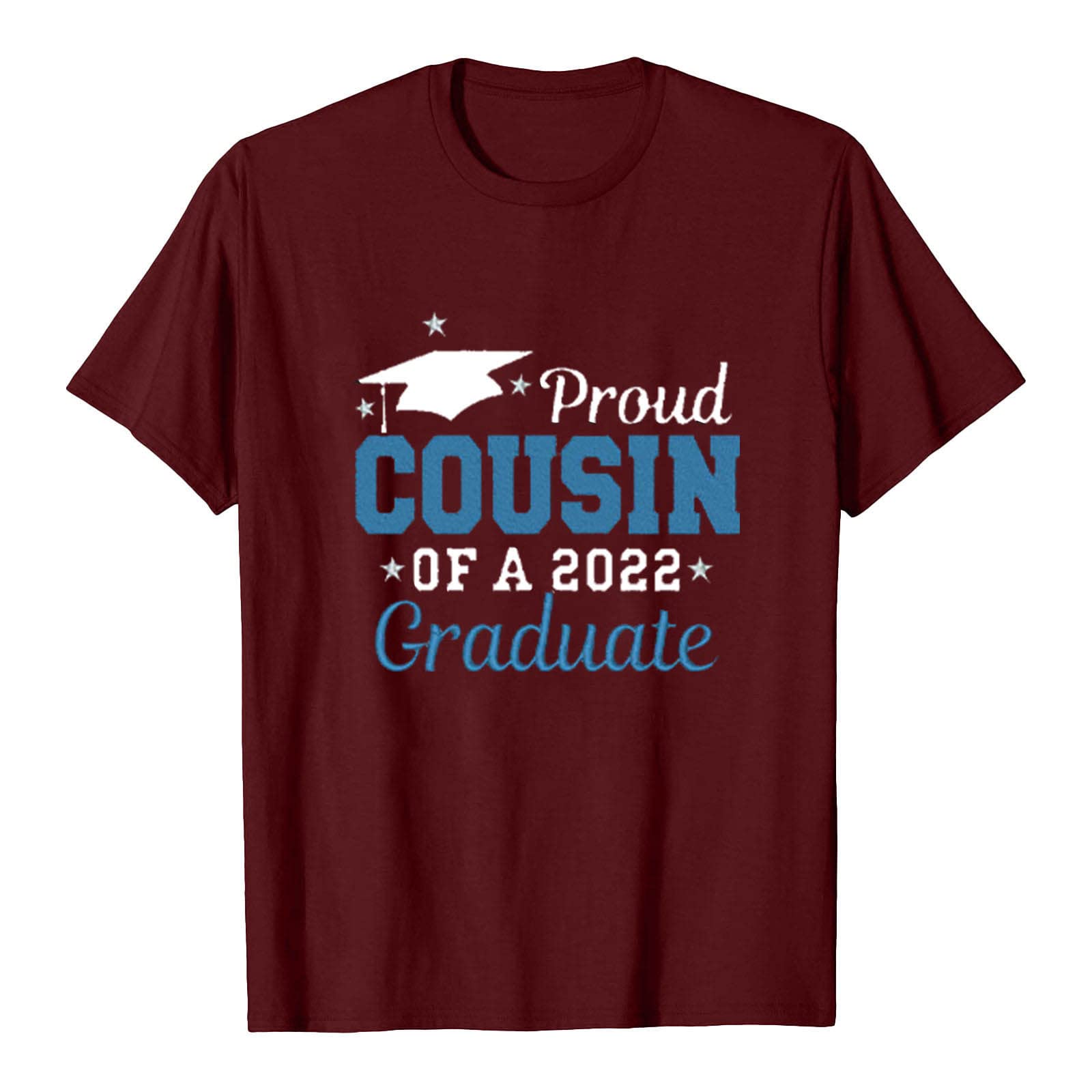 Women's Short Sleeve Printed T-Shirt - Comfortable Graduation Outfit, Casual Going Out Top, Classic Blouse Gift for Her | Perfect for Graduation Parties, Campus Wear & Everyday Fashion
