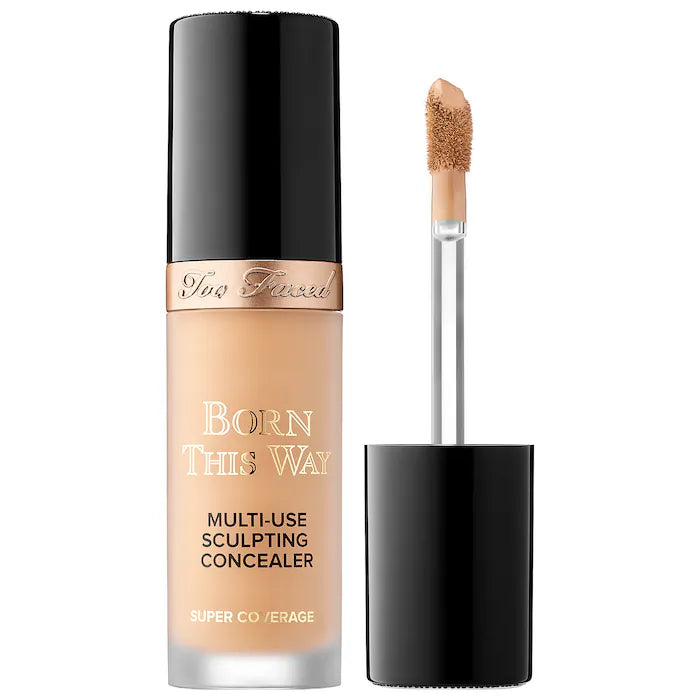 Too Faced Born This Way Super Coverage Multi-Use Concealer - Full Coverage, Natural Finish for Dark Circles, Blemishes & Contouring (Makeup & Beauty Essentials)