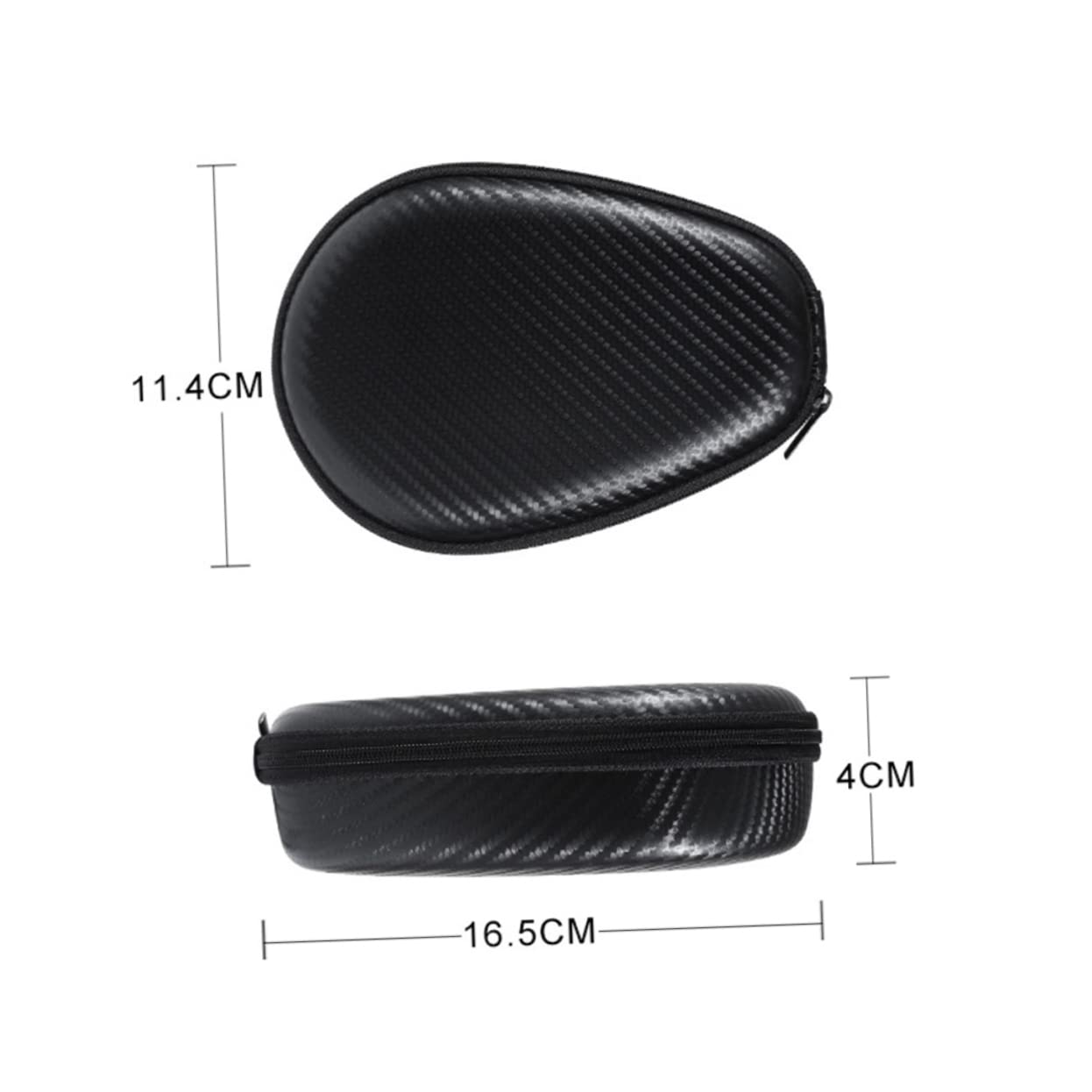 Angoily 3-Pack Over Ear Headphone Case - Protective Carry Bag for Headset Storage & Travel | Durable Earphone Pouch for AirPods Max, Sony, Bose (Black) - Perfect for Gym, Commute & Office Use