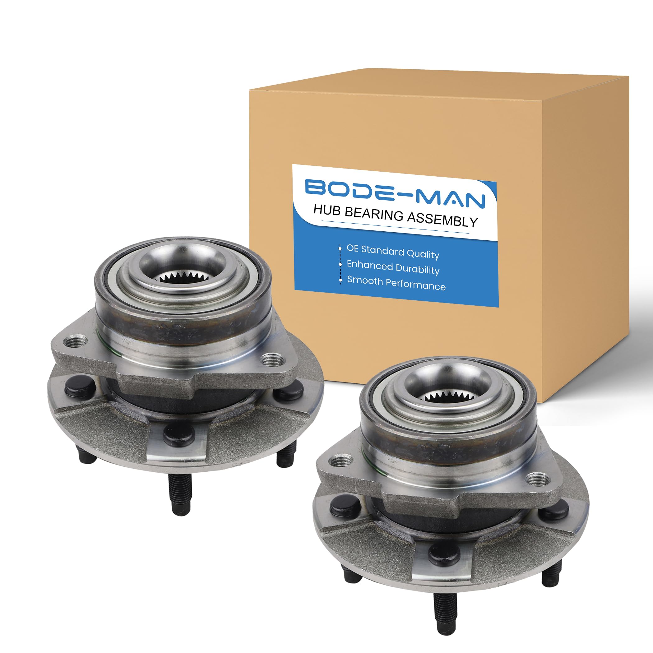 2-Pack Front Wheel Hub Bearing Assembly Compatible with 2002-2007 Saturn Vue, 2006 Pontiac Torrent & 2005 Chevy Equinox (Non-ABS) - Durable Replacement for Smooth Ride & Enhanced Safety - Perfect for City Commuting & Highway Driving