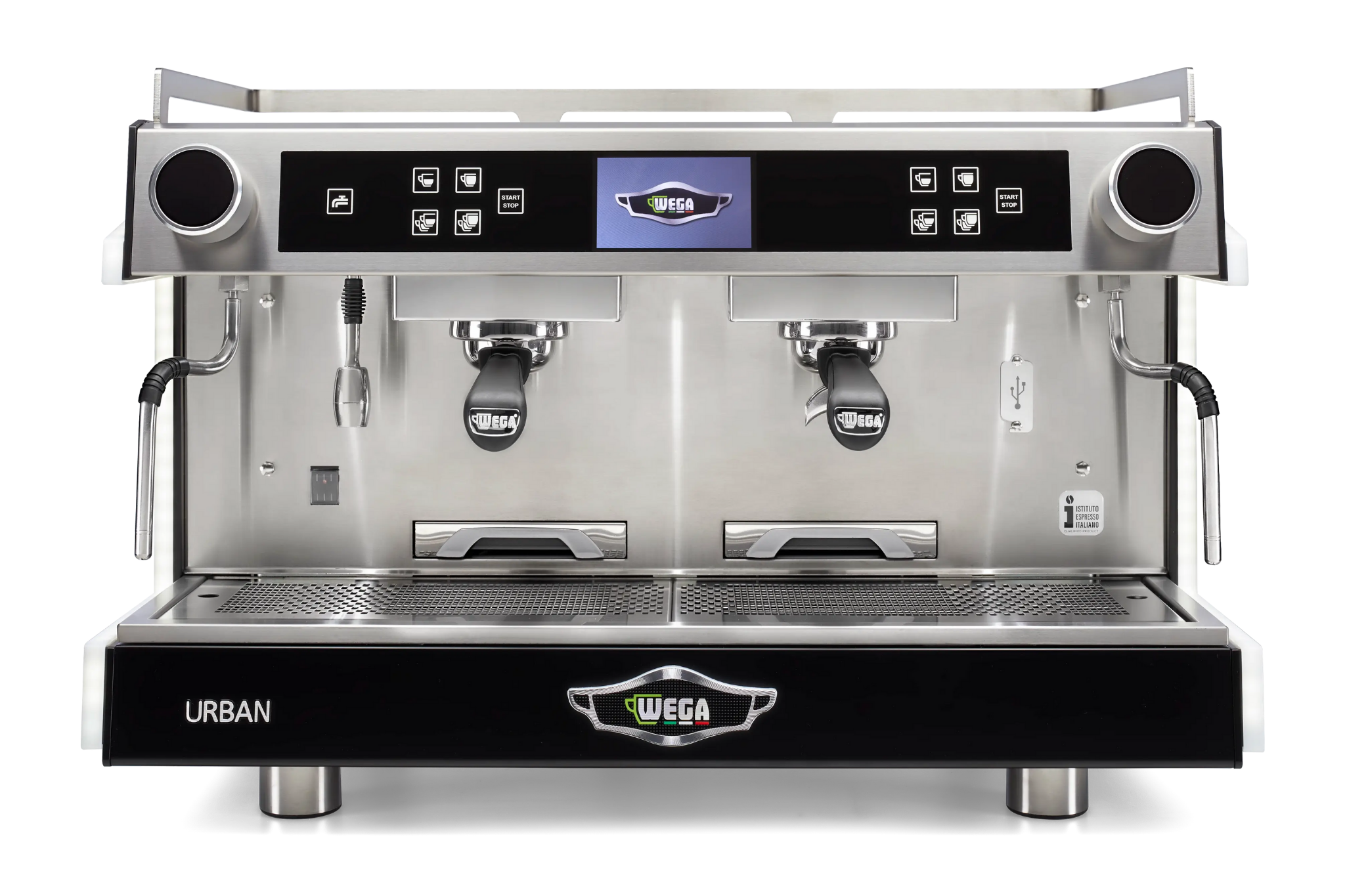 Wega Urban EVD Raised 3 Groups Commercial Espresso Machine - Professional Coffee Maker for Cafes, Restaurants & Offices - Perfect for High-Volume Brewing & Latte Art