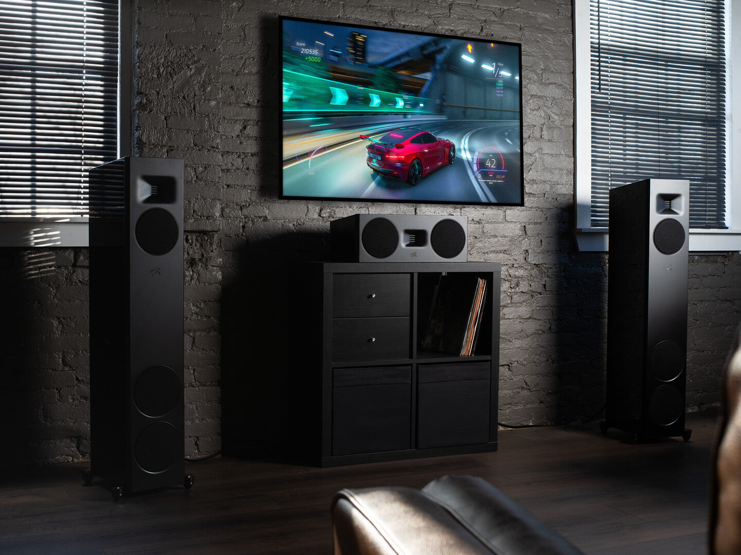 MartinLogan Motion C10 Center Channel Speaker - High-Performance Home Theater Audio for Movies, Music & Gaming