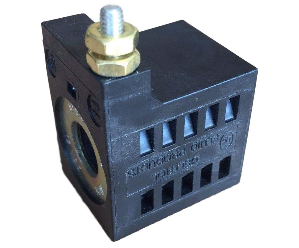 SPX Fenner Stone EF-1082 Deltrol 10196-61 12V DC Solenoid Coil 16W Single Stud - Replacement Part for Industrial Machinery & Automation Systems