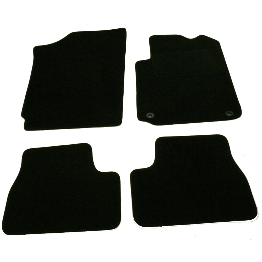 Premium Black Car Floor Mats for Citroen DS3 (2010-Present) - Non-Slip Heel Pad & Custom Fit - Perfect for Daily Commute & Road Trips - by Sakura