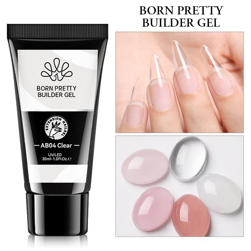 BORN PRETTY 30ml Builder Gel for Nails - Strong & Durable Nail Extension Gel for DIY Manicure & Salon Use - Perfect for Nail Art, Acrylic Nails & Gel Extensions