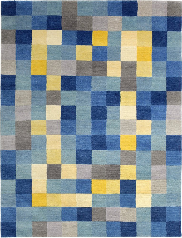 Bauhaus Carpet No. 2 by Gertrud Arndt | Vintage Modern Wool Area Rug | Mid-Century Home Decor for Living Room, Bedroom & Office