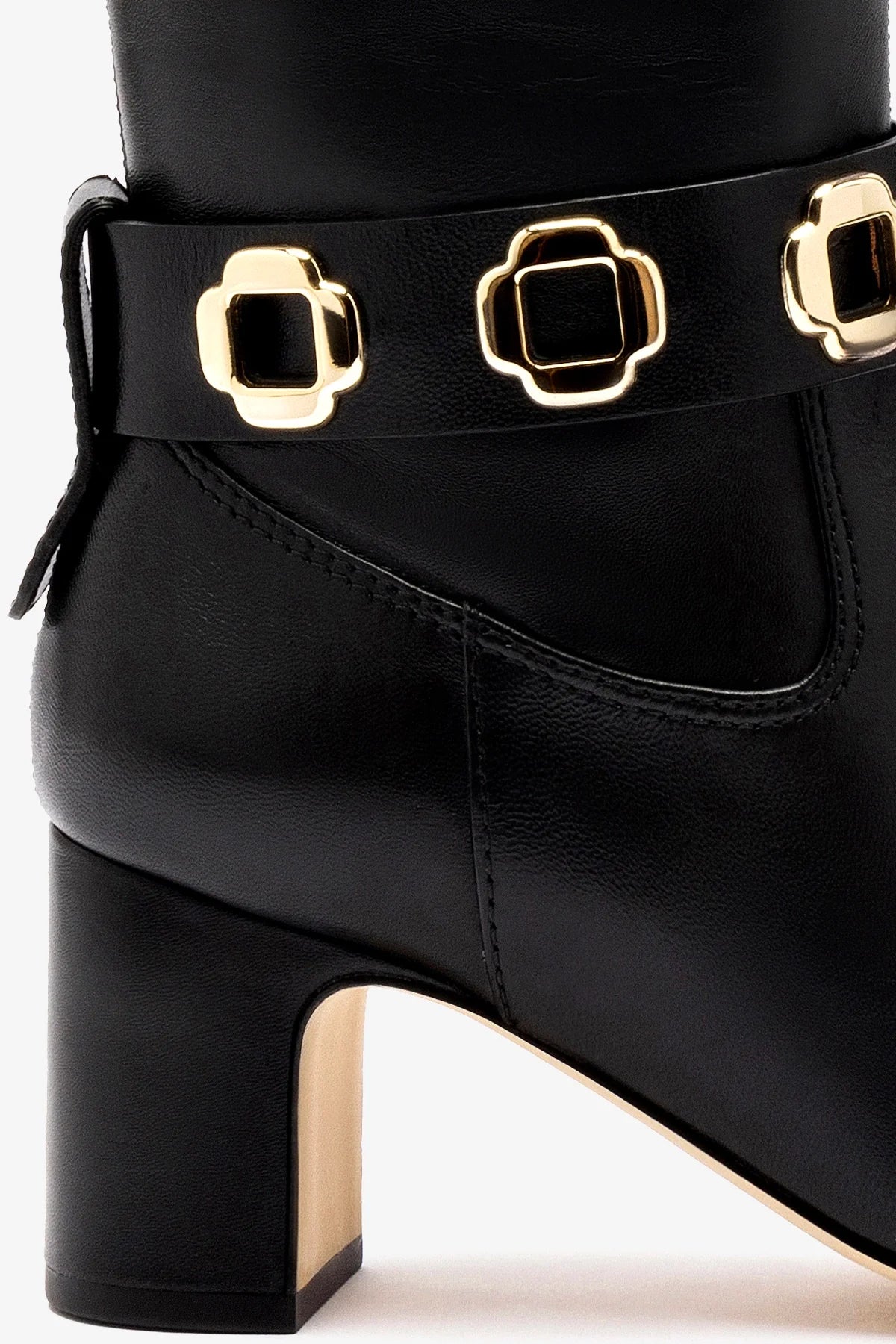 Milan Black Leather Block Boots for Women - Stylish & Comfortable Ankle Booties for Fall, Winter & Everyday Wear
