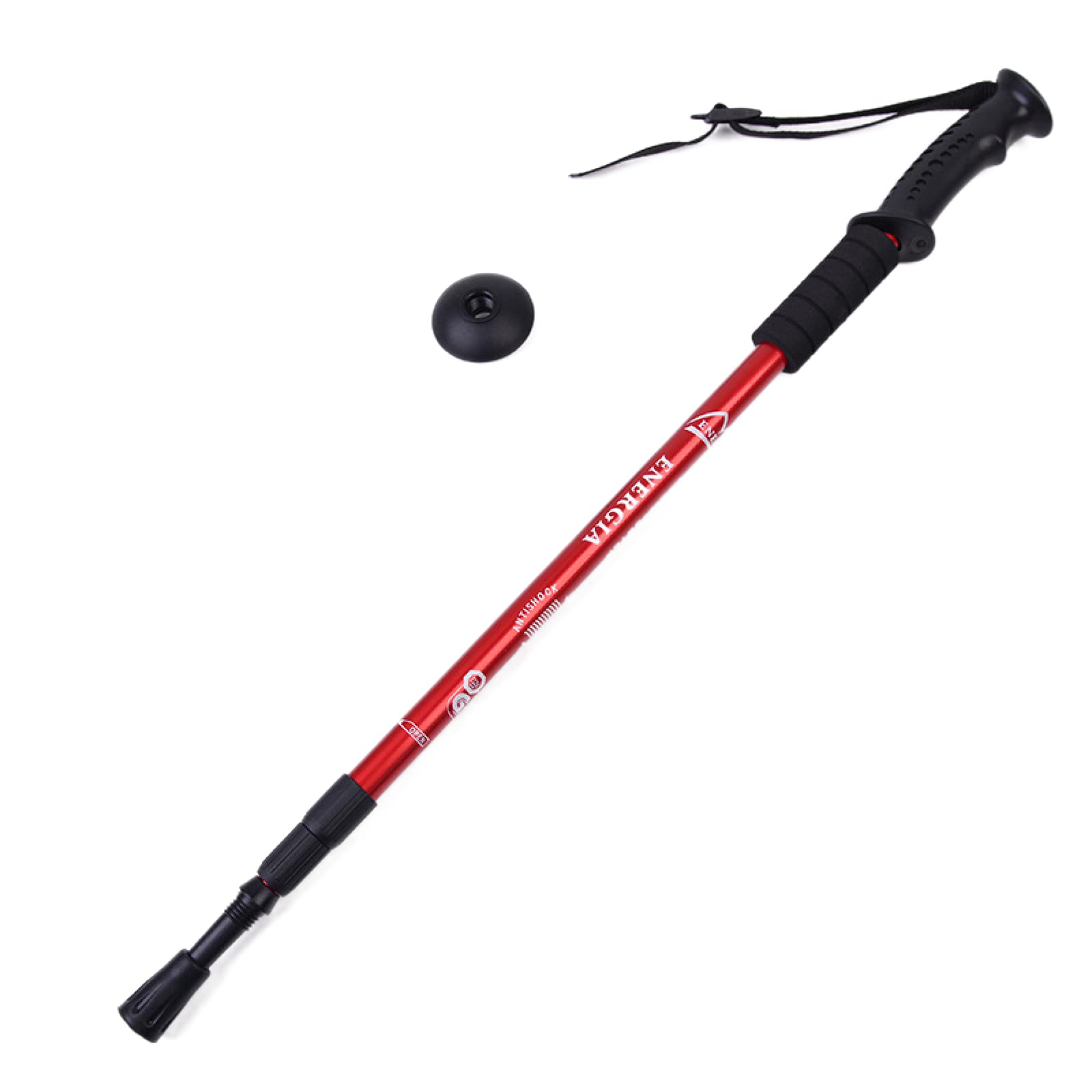 Yourug Telescopic Folding Hiking Stick - Adjustable 3-Section Walking Pole with Non-Slip Grip for Mountain Climbing & Outdoor Trekking - Lightweight Aluminum Alloy for Hiking, Backpacking & Trail Walking