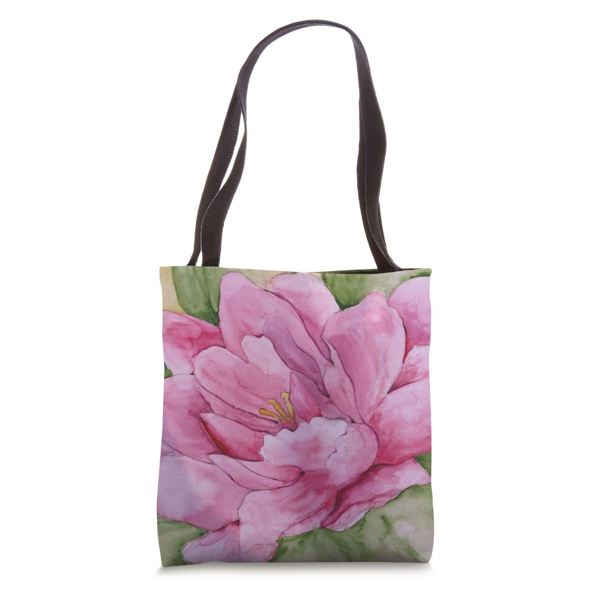 Stylish Pink Floral Tote Bag for Women - Large Canvas Shoulder Bag with Zipper Pocket - Perfect for Shopping, Beach, Work & Travel Accessories