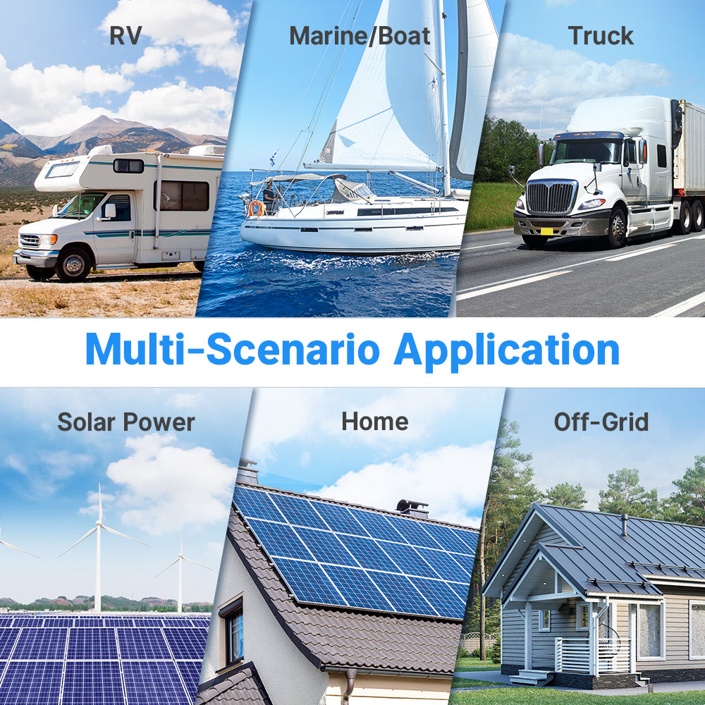 Redodo 24V (2x12V) Battery Balancer with LED Display - Compatible with LiFePO4, Lead Acid & Gel Batteries - Ideal for Home, RV, Solar Systems, Trolling Motors & Off-Grid Applications