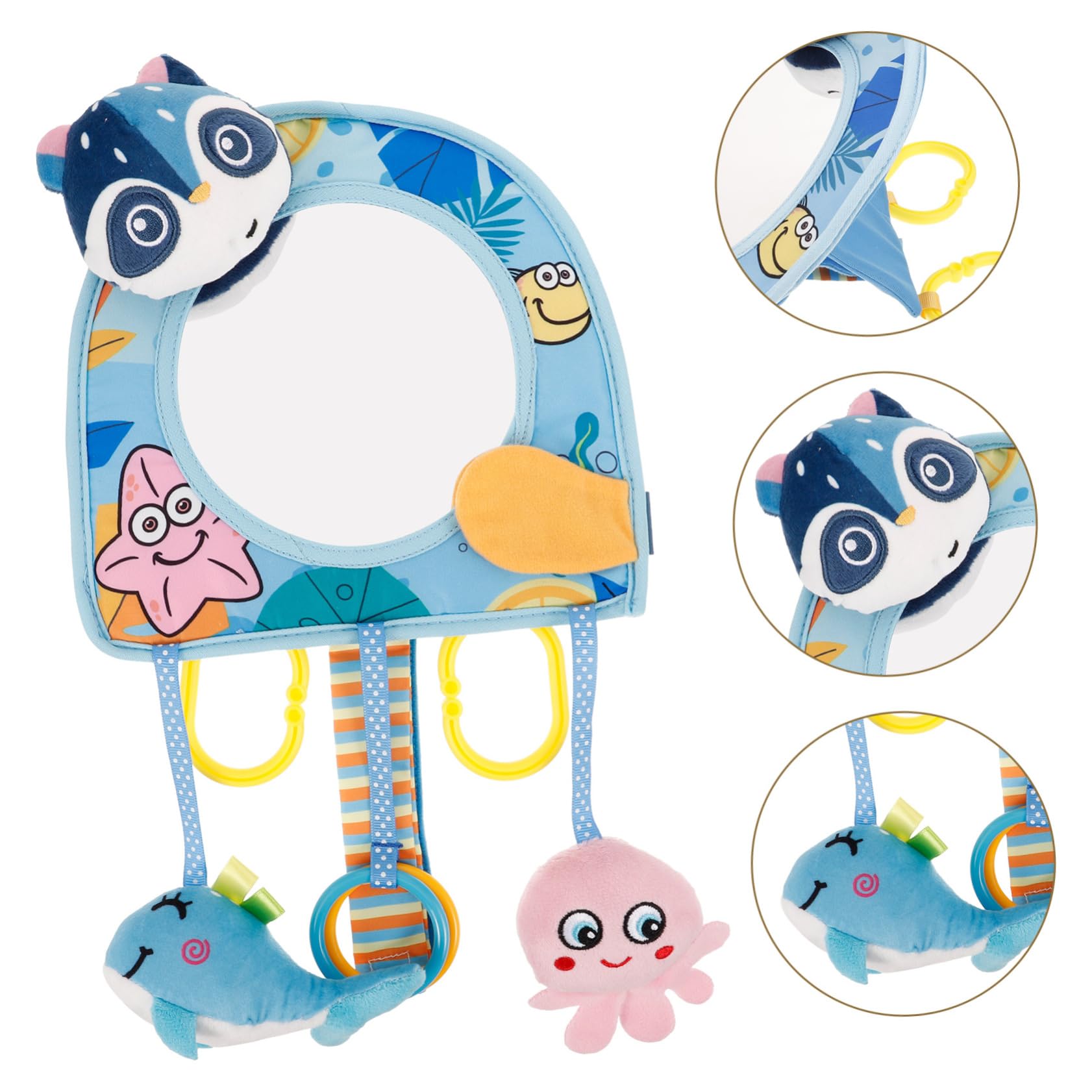 **iFundom Baby Car Seat Mirror - Safe Shatterproof Backseat & Stroller Observation Mirror for Infants & Toddlers - Perfect for Road Trips & Daily Walks**