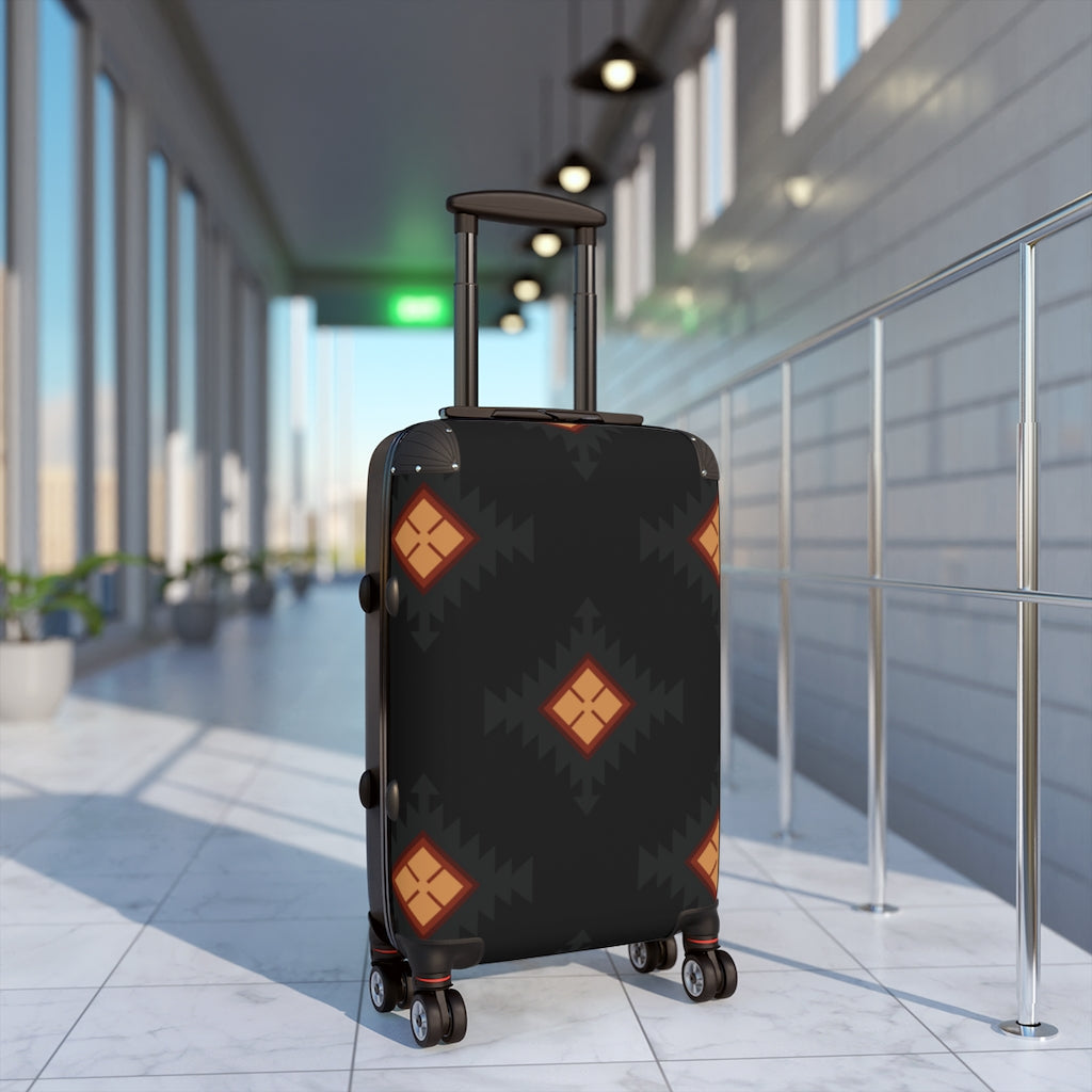 Durable Hardshell Cabin Suitcase - 3 Sizes Available (Carry-On, Medium, Large) with Stylish Southwestern Design - Perfect for Air Travel, Road Trips & Weekend Getaways