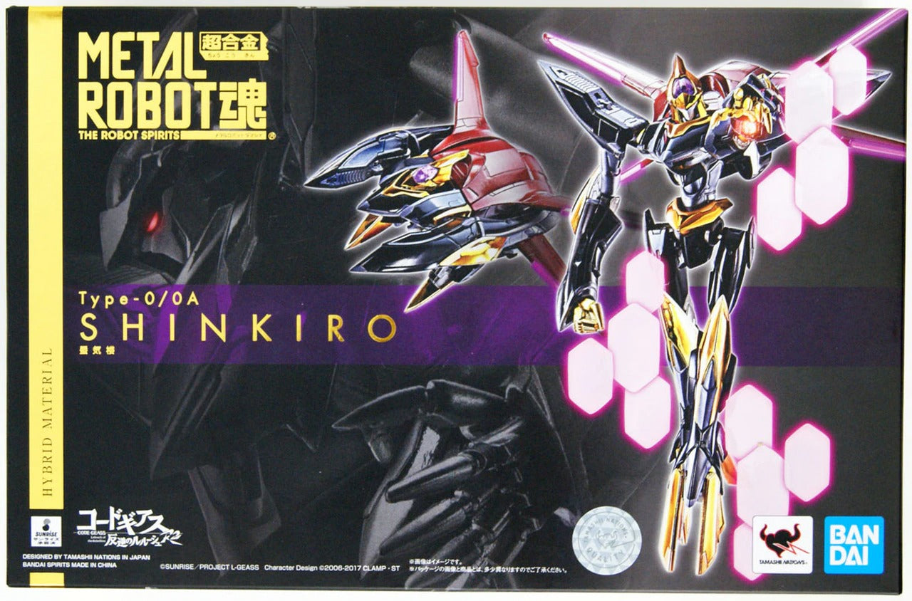 Bandai Metal Robot Spirits Code Geass Shinkiro Action Figure - Collectible Anime Robot Model for Display & Play | Perfect for Anime Fans & Collectors