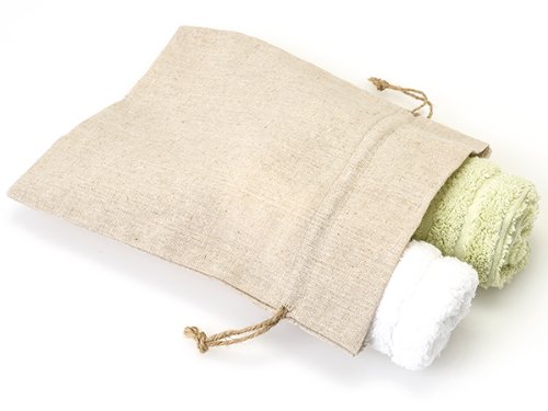 12 Pack 8x10 Inch Solid Linen Drawstring Bags - Reusable Gift Pouches for Jewelry, Soaps, Cosmetics, Favors & Gift Cards - Perfect for Wedding Favors, Party Gifts & Retail Packaging