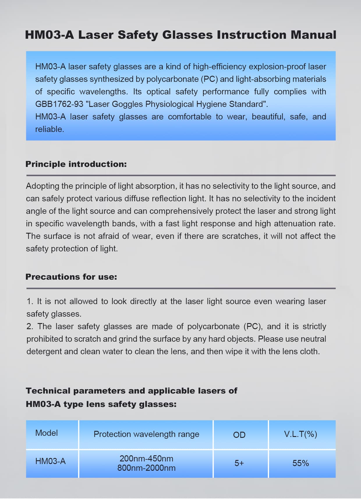 SFX Professional OD6+ Laser Safety Glasses - 200nm-450nm & 800nm-2000nm Wavelength Protection - Ideal for Laser Cutting, Engraving & Medical Procedures