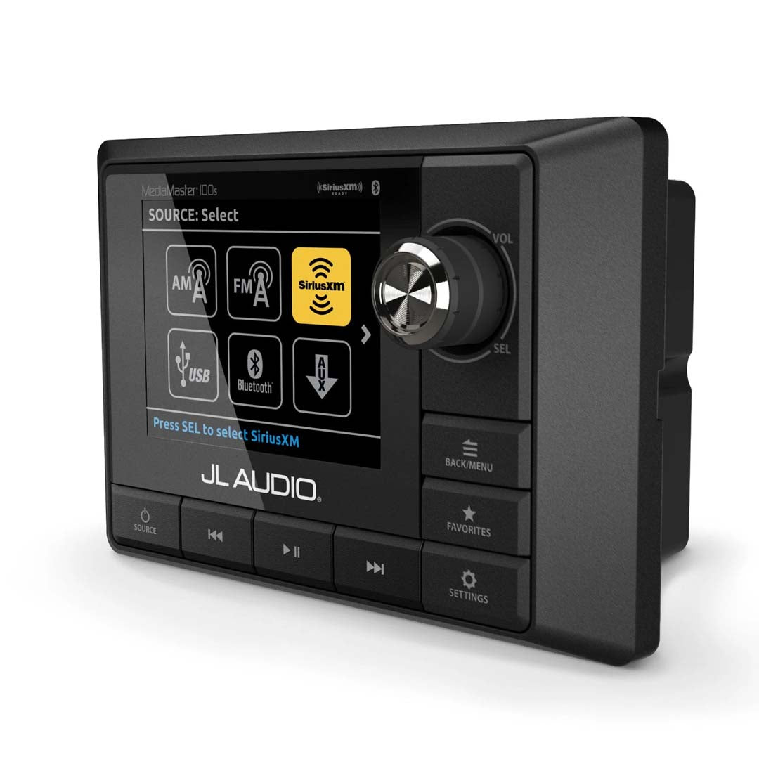 JL Audio MM100s BE MediaMaster - Waterproof Marine Stereo with Full Color LCD Display for Boats, Yachts & Outdoor Adventures