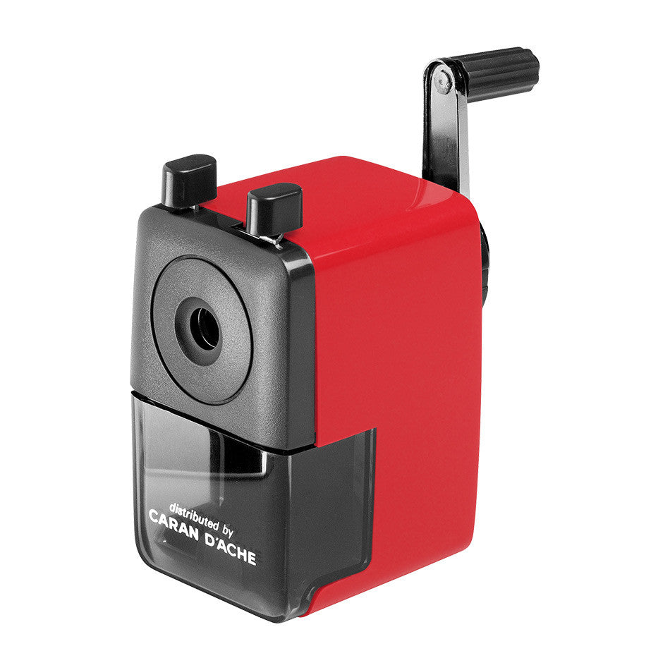 Premium Caran d'Ache Desktop Pencil Sharpener - Red | High-Quality Office & School Supplies for Artists, Students & Professionals | Perfect for Home, Office & Classroom Use
