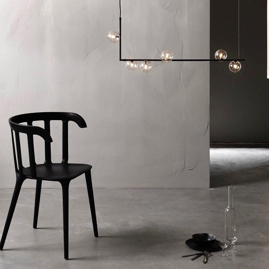 Air 73 Modern Glass Pendant Light - Elegant Hanging Chandelier for Dining Room, Kitchen Island & Living Room Decor