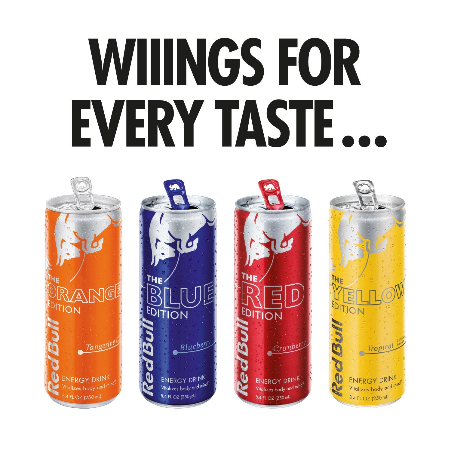Red Bull Energy Drink Blue Edition & Yellow Edition Tropical - 24 Cans Each | Sugar-Free Energy Boost for Workouts, Gaming & Late Night Study Sessions