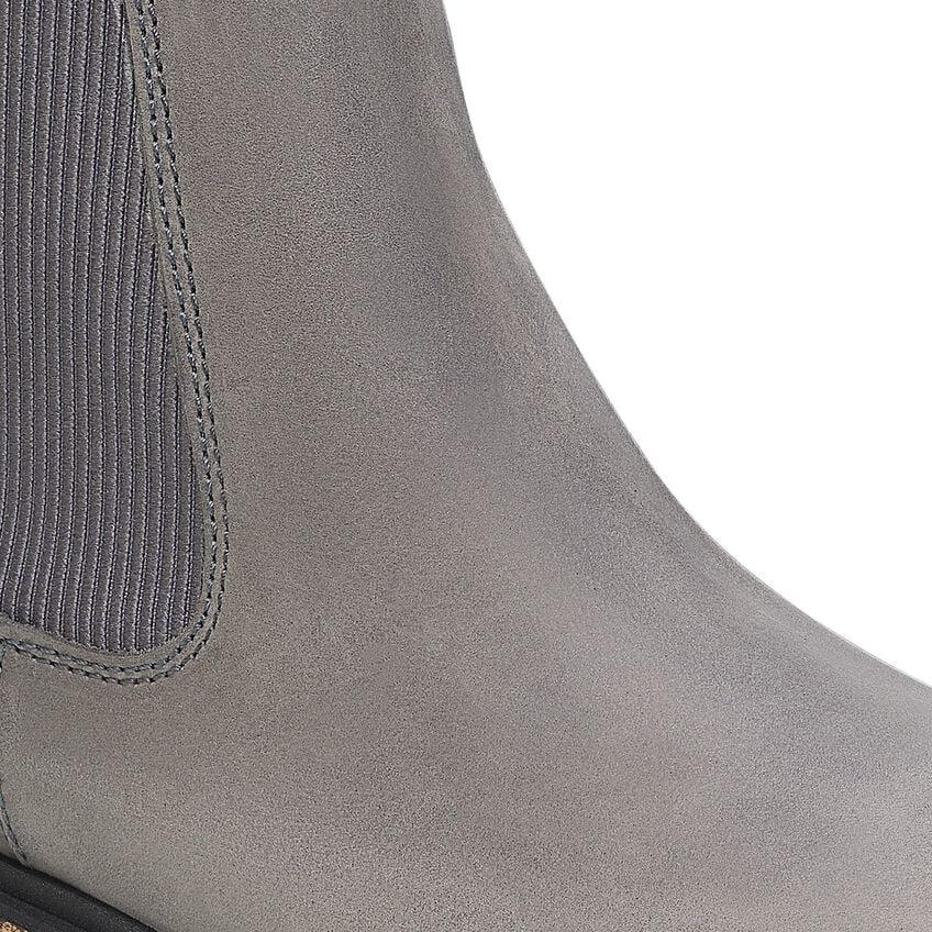 Birkenstock Women's Highwood Slip-On Mid Heel Sandals in Graphite - Comfortable Casual Shoes for Walking, Work & Everyday Wear
