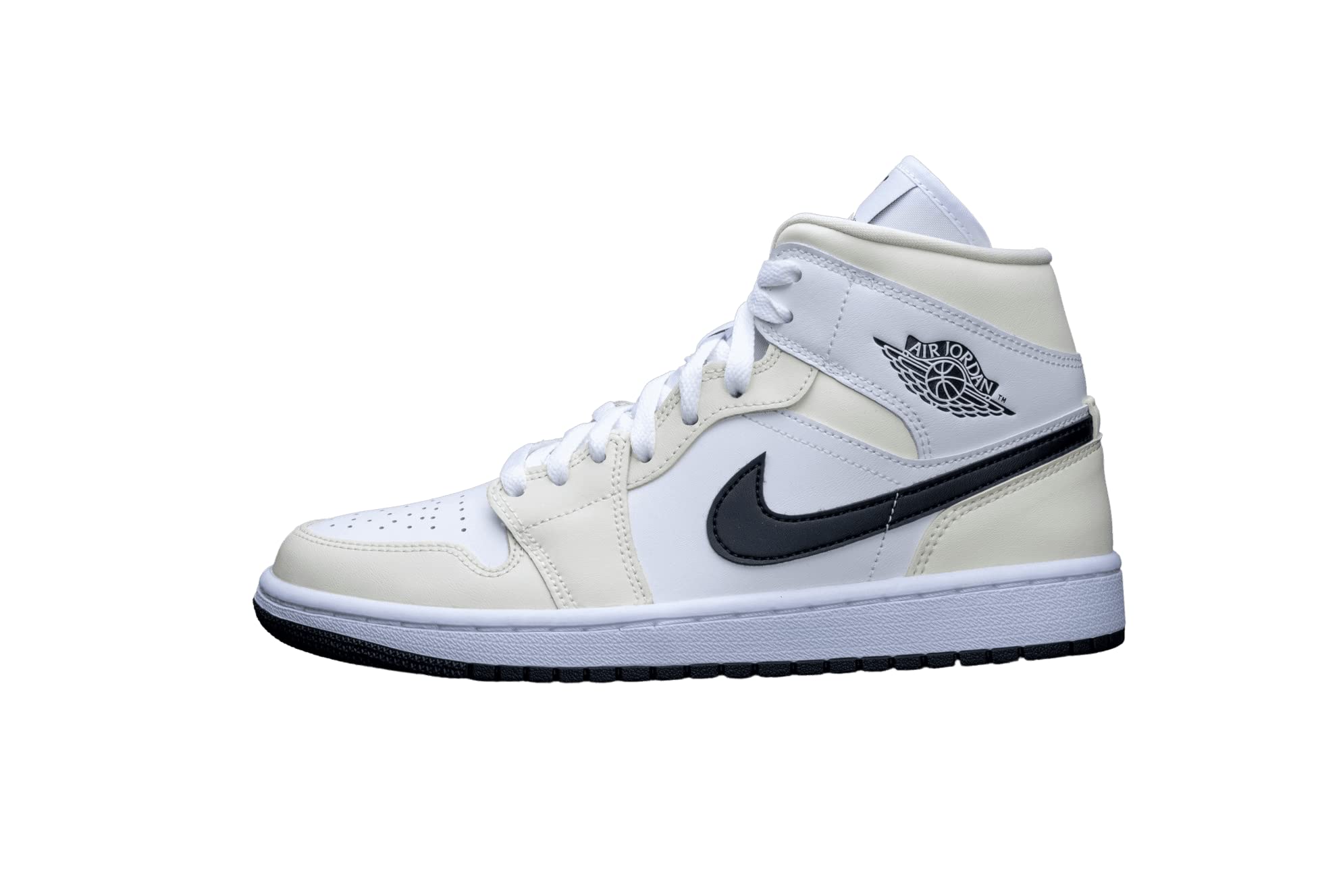 Women's Air Jordan 1 Mid Sneakers BQ6472-121 - Coconut Milk White - Size 10W - Basketball Shoes for Women - Perfect for Streetwear, Gym & Casual Fashion