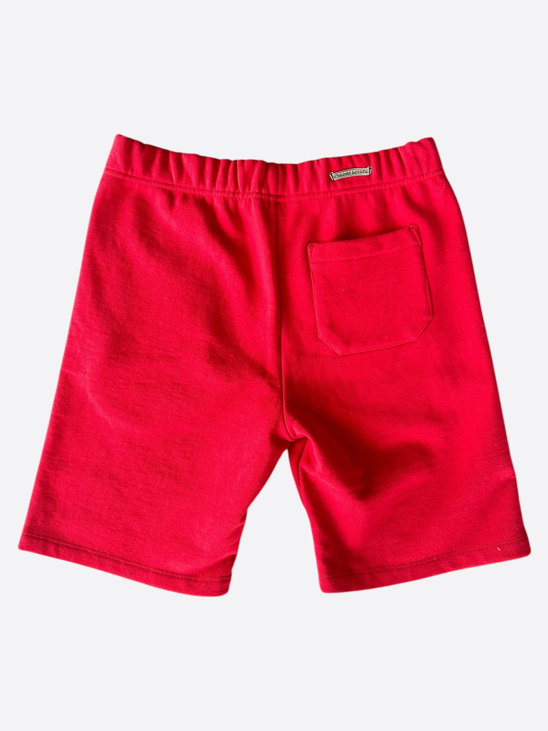 Chrome Hearts Red & White Triple Cross Embroidered Shorts for Men - Stylish Streetwear & Casual Fashion - Perfect for Summer Outfits, Concerts, and Hip-Hop Style