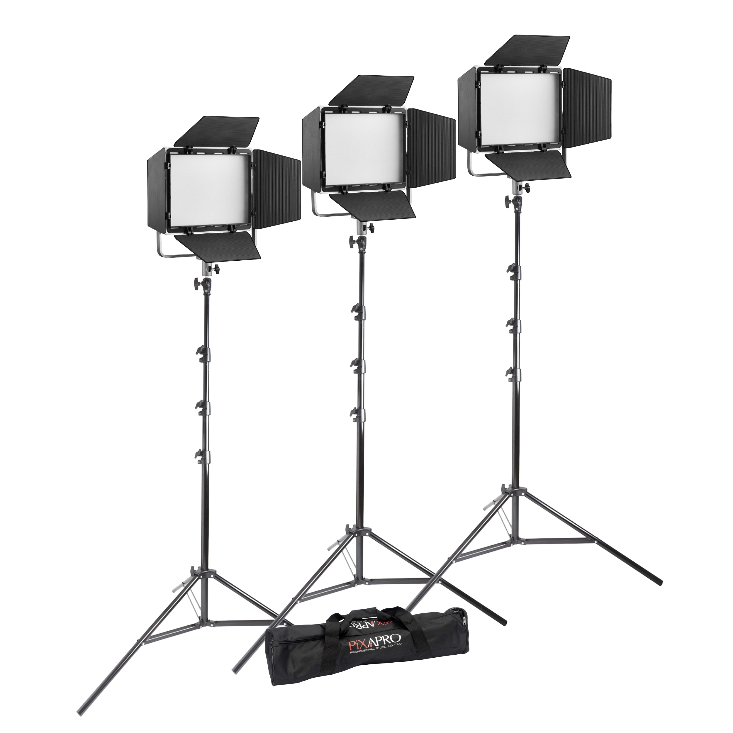 Godox LP600BI Bi-Color LED Continuous Lighting Kit - 600W 3-Head Studio Light for Photography, YouTube & Video Production - Perfect for Portrait, Product & Live Streaming
