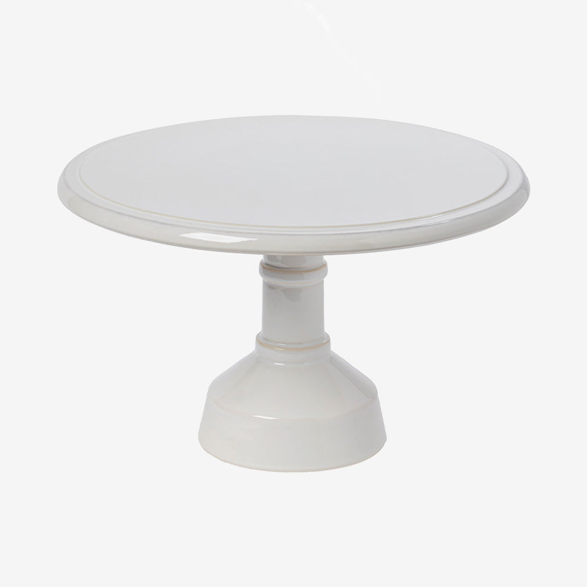 Casafina White Footed Stand - Elegant Serving Bowl for Cooking & Hosting | Perfect for Dinner Parties, Buffets & Kitchen Decor